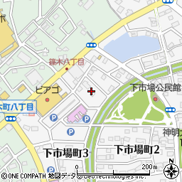 愛知県春日井市下市場町3丁目11周辺の地図