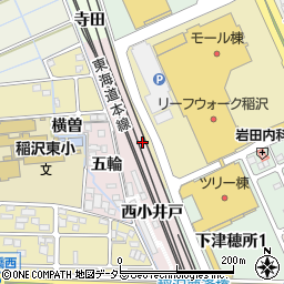 愛知県稲沢市長野町鞍掛周辺の地図