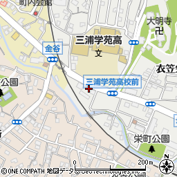 リパーク横須賀衣笠栄町３丁目駐車場周辺の地図