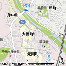 滋賀県彦根市大橋町33周辺の地図