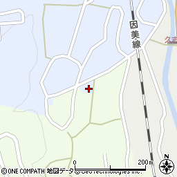 智頭町　久志谷地区集会所周辺の地図