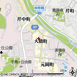 滋賀県彦根市大橋町15周辺の地図