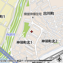 愛知県春日井市神領町北周辺の地図