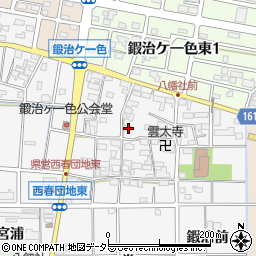 愛知県北名古屋市鍜治ケ一色村内東70周辺の地図