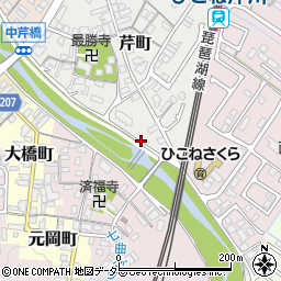 滋賀県彦根市芹町10周辺の地図