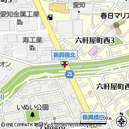 八田周辺の地図