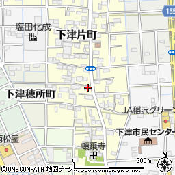 愛知県稲沢市下津片町158周辺の地図