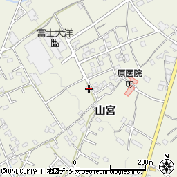 静岡県富士宮市山宮943周辺の地図