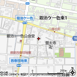 愛知県北名古屋市鍜治ケ一色村内東72周辺の地図