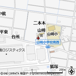 稲沢市立山崎保育園周辺の地図
