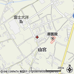 静岡県富士宮市山宮945周辺の地図