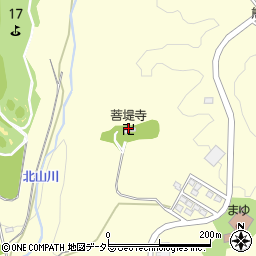 菩堤寺周辺の地図