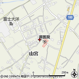 静岡県富士宮市山宮957周辺の地図