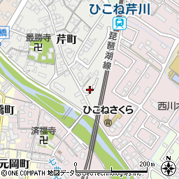 滋賀県彦根市芹町5周辺の地図