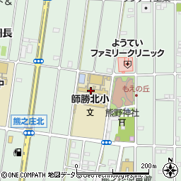愛知県北名古屋市熊之庄大畔周辺の地図