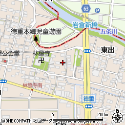 愛知県北名古屋市徳重本郷周辺の地図