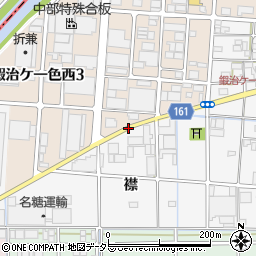 愛知県北名古屋市鍜治ケ一色（東襟）周辺の地図