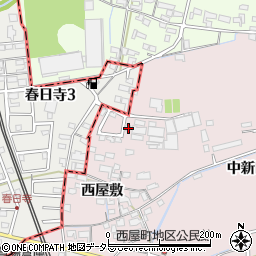 愛知県春日井市西屋町西屋敷46-46周辺の地図