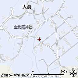 京都府船井郡京丹波町大倉下垣内周辺の地図