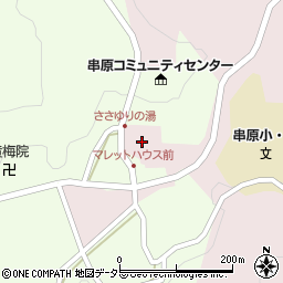 岐阜県恵那市串原周辺の地図