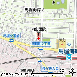 馬堀小児科医院周辺の地図