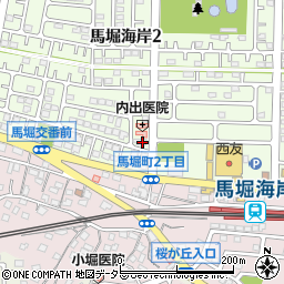 馬堀小児科医院周辺の地図