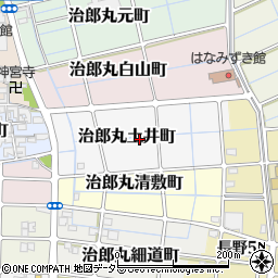 愛知県稲沢市治郎丸土井町周辺の地図