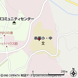 恵那市立串原小学校周辺の地図