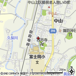 静岡県御殿場市中山155周辺の地図