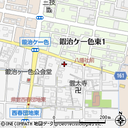 愛知県北名古屋市鍜治ケ一色村内東74周辺の地図