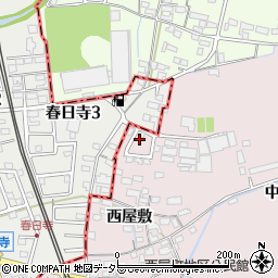 愛知県春日井市西屋町西屋敷46-50周辺の地図