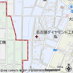 愛知県小牧市多気西町233周辺の地図