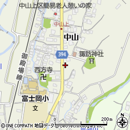静岡県御殿場市中山257周辺の地図