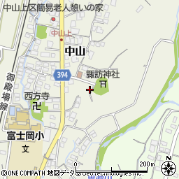 静岡県御殿場市中山283周辺の地図