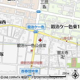 愛知県北名古屋市鍜治ケ一色村内東88周辺の地図