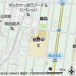 北名古屋市立熊野中学校周辺の地図