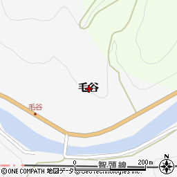 鳥取県八頭郡智頭町毛谷周辺の地図