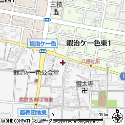愛知県北名古屋市鍜治ケ一色村内東76周辺の地図