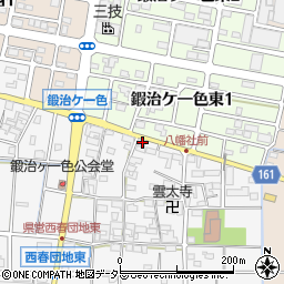 愛知県北名古屋市鍜治ケ一色村内東75周辺の地図