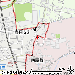 愛知県春日井市西屋町西屋敷46-38周辺の地図