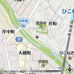 滋賀県彦根市芹町11周辺の地図