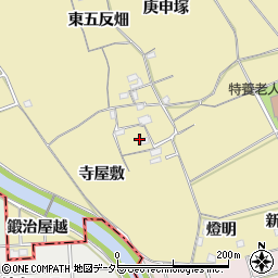 愛知県一宮市丹陽町九日市場寺屋敷周辺の地図