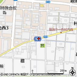 愛知県北名古屋市鍜治ケ一色中襟周辺の地図