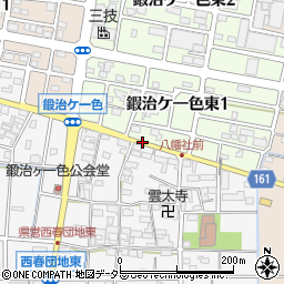 愛知県北名古屋市鍜治ケ一色村内南周辺の地図