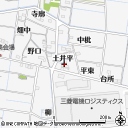 愛知県稲沢市祖父江町山崎土井平60周辺の地図