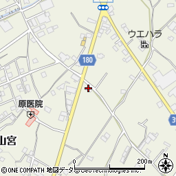 静岡県富士宮市山宮66周辺の地図