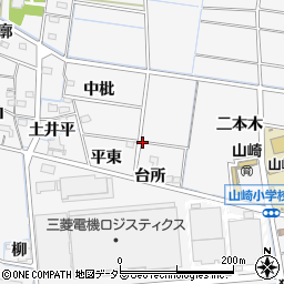 愛知県稲沢市祖父江町山崎周辺の地図