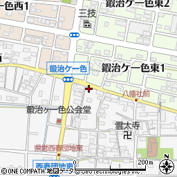 愛知県北名古屋市鍜治ケ一色村内東84周辺の地図