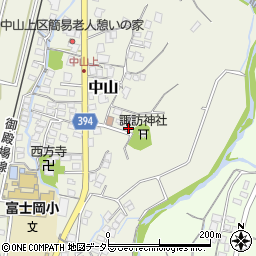 静岡県御殿場市中山286-4周辺の地図