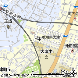コーポ湘南大津８号棟周辺の地図